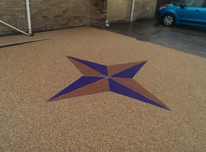 star design resin driveway