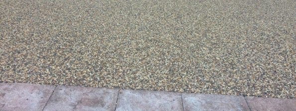 resin paved area
