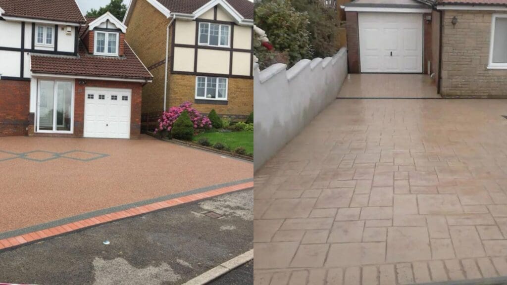 resin vs concrete driveway